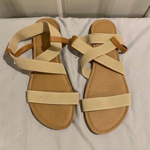 Elastic Strap Sandals